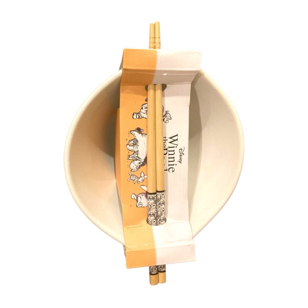 Winnie the Pooh Noodle Bowl & Chopsticks, Hiking with Tigger. NWT - Picture 2 of 5